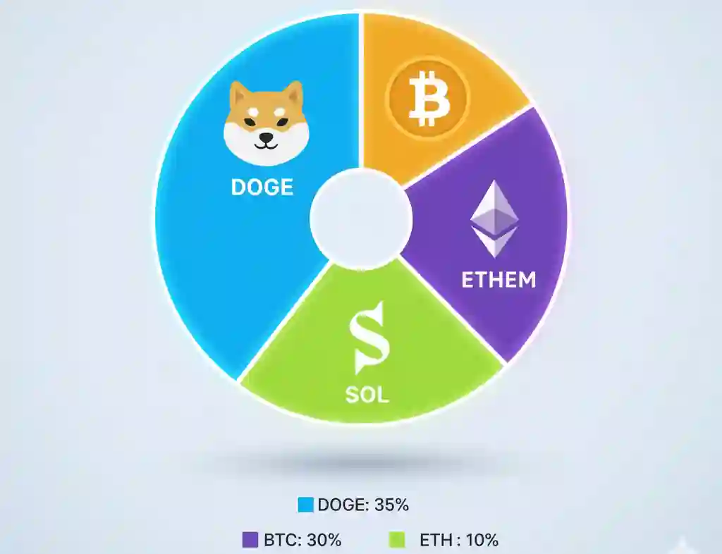 Pie chart with DOGE
