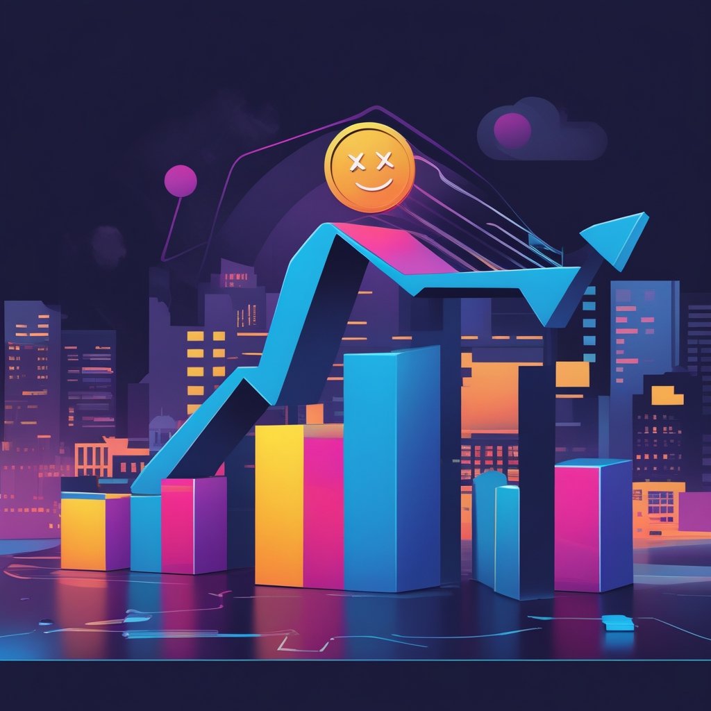 meme coins: a graph showing meme coin prices going up